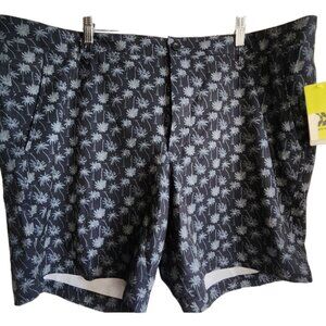 All in motion Men's Black Palm Tree Hybrid shorts XXL NWT